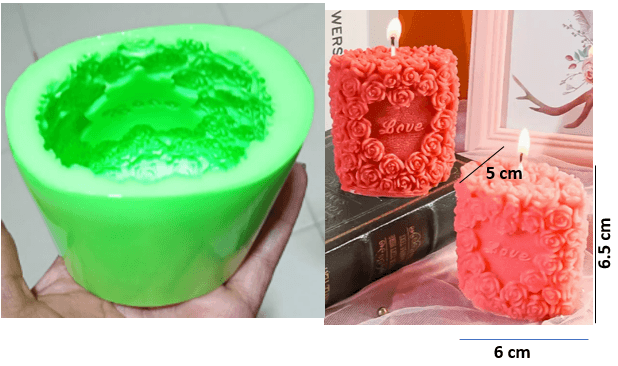 Molde Velon con Rosas Love - 461