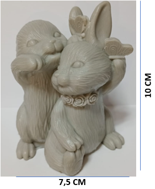 Molde de Conejos Pareja - 462