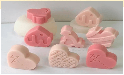 Molde de Corazon con Figuras Varias