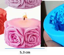 Molde Tipo Cilindro con Rosas - 472