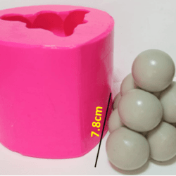 Molde de Silicona Triangulo Bolas - 486