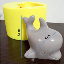 Molde de Silicona de Delfin Bebe - 515