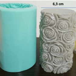 Molde de Silicona Velon Pila con Rosas - 526
