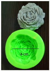 Molde de Flor Peonia Mediana - 529