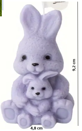 Molde de Conejo con bebe - 594