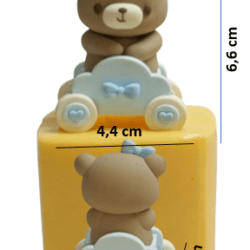 Molde de Oso Bebe en Coche - 615