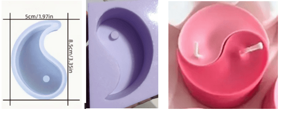 Molde de Silicona de Yin Yang - 63