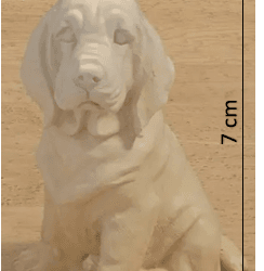 Molde de Perro Orejon Arrugado - 653