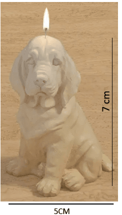 Molde de Perro Orejon Arrugado - 653