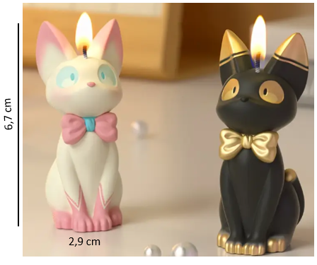 Molde Gato Kwaii con Corbatin