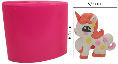 Molde de Unicornio Magico - 691