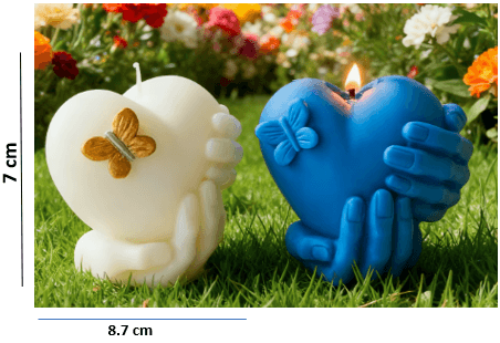 Molde de Manos Agarrando Corazon - 736