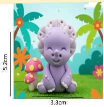 Molde de Dinosaurio Bebe Sentado