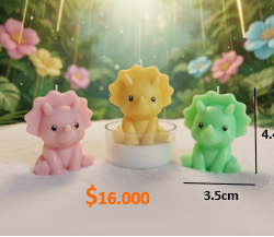 Molde Mini Dinosaurio Kwaii - 165