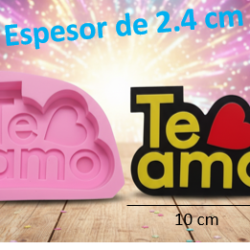 Molde de Frase Te Amo - 847