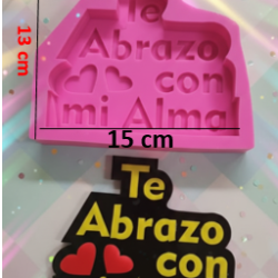 Molde de Frase Te Abrazo - 848