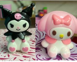 Molde de Kuromi y Melody