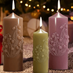 Molde de Silicona Velon Pila con Flores