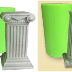Molde de Silicona Columna Pilar Griego