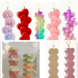 Molde de Silicona Vela - Pila Varios