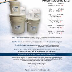 resina epoxica autonivelante 2x1