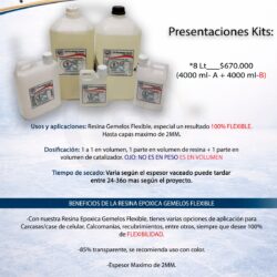 resina gemelos flexible
