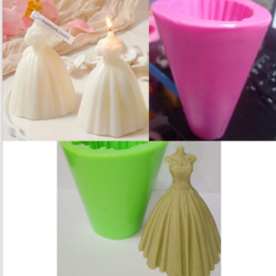 Molde de Silicona Vestidos