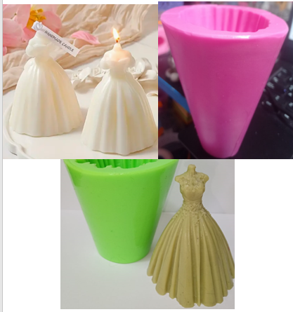 Molde de Silicona Vestidos